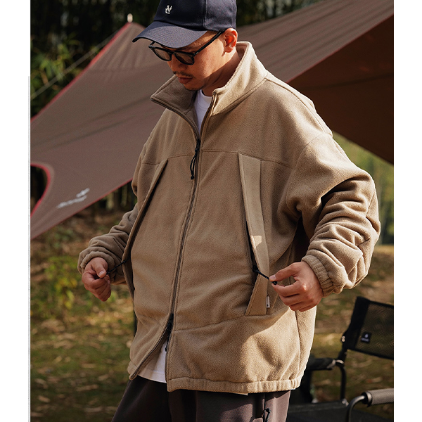 Front pocket design jacket E3018