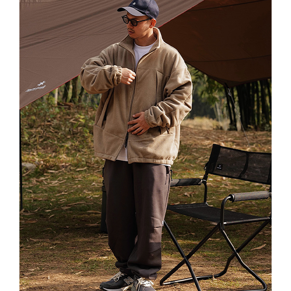 Front pocket design jacket E3018