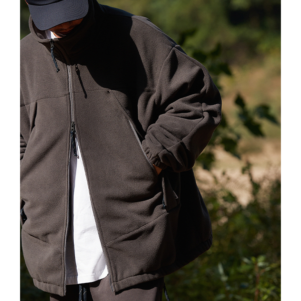 Front pocket design jacket E3018