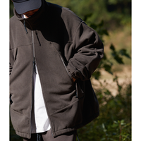 Front pocket design jacket E3018