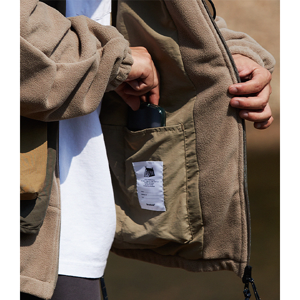 Front pocket design jacket E3018