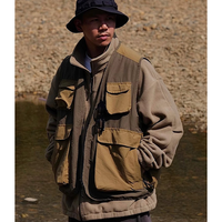 Front pocket design jacket E3020