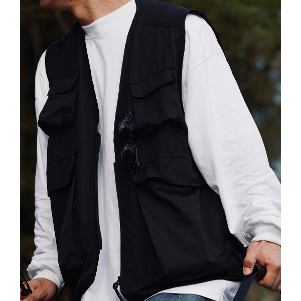 Front pocket design jacket E3020