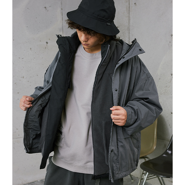 Front pocket design jacket E3022
