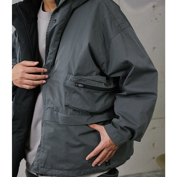 Front pocket design jacket E3022