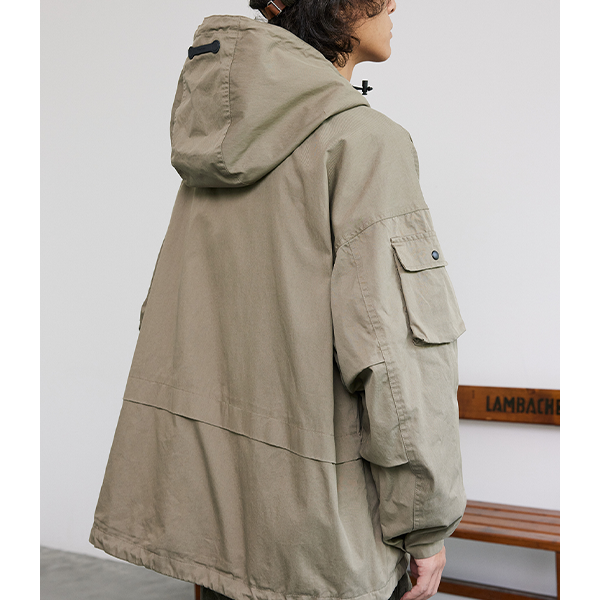 Front pocket design jacket E3022