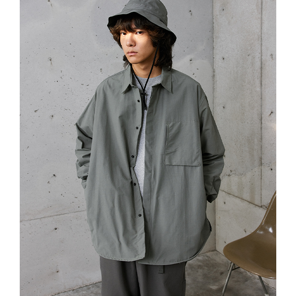 Front pocket design shirt E3024