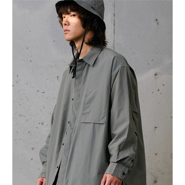 Front pocket design shirt E3024