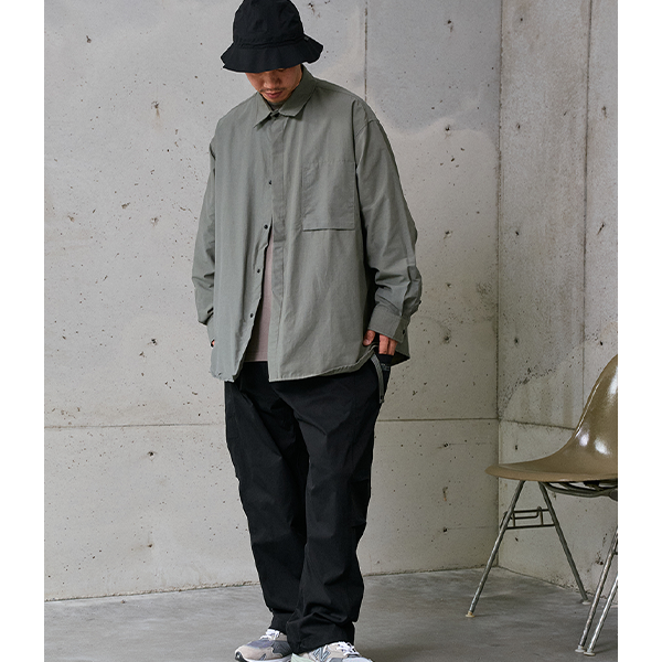 Front pocket design shirt E3024
