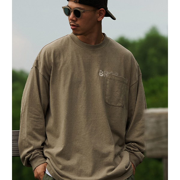 Back pocket design shirt E3025