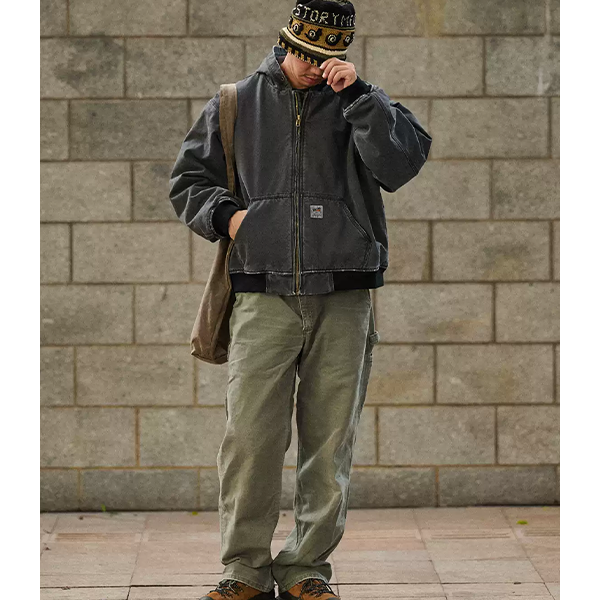 Front pocket design jacket E3029