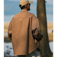 Front pocket design shirt E3034