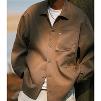 Front pocket design shirt E3034