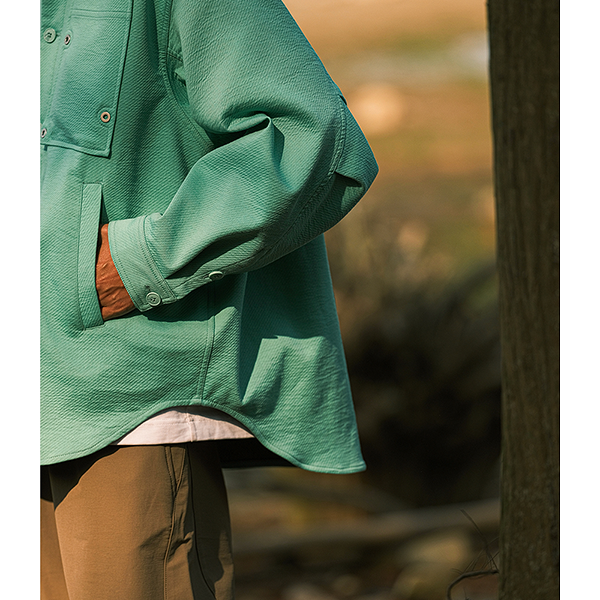 Front pocket design shirt E3034