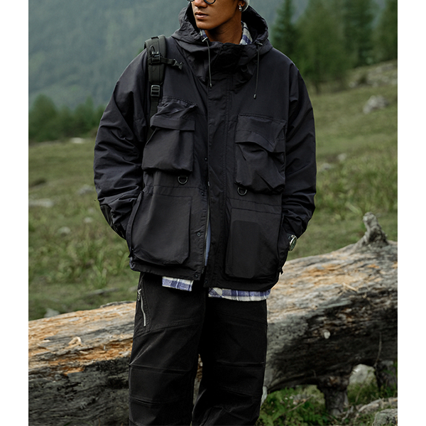 Front pocket design jacket E3036