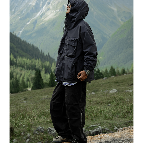 Front pocket design jacket E3036