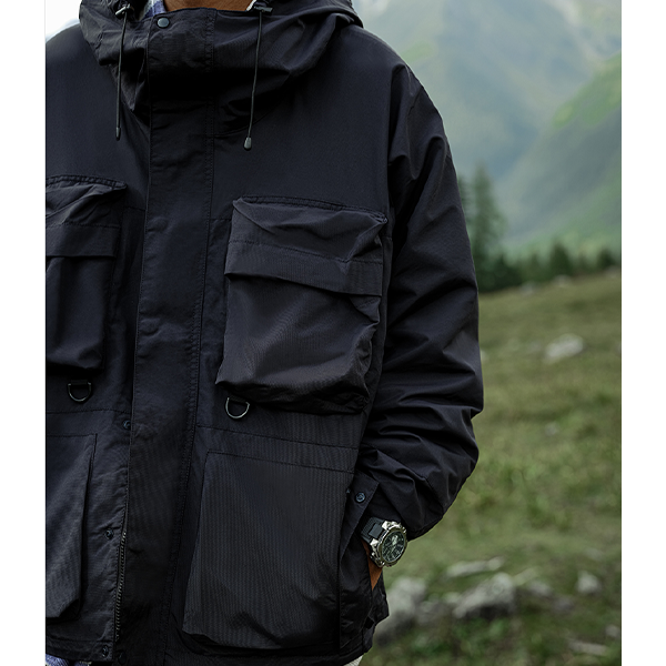 Front pocket design jacket E3036