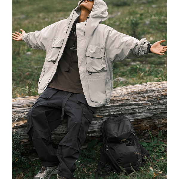 Front pocket design jacket E3036