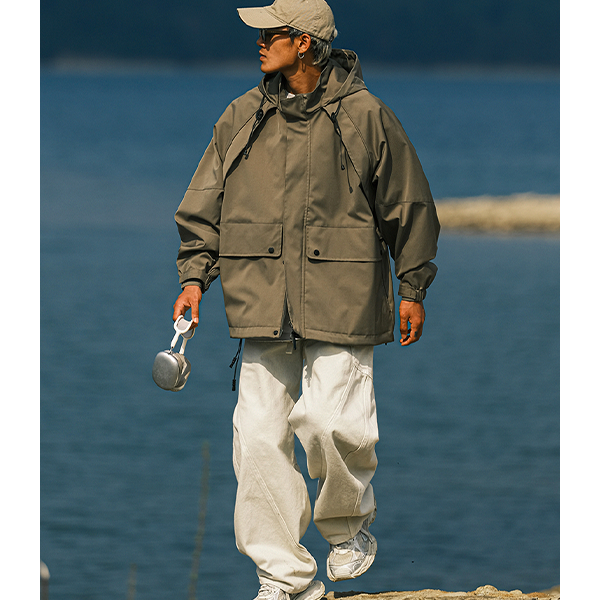 Front pocket design jacket E3041