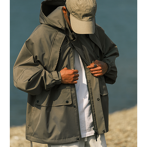 Front pocket design jacket E3041