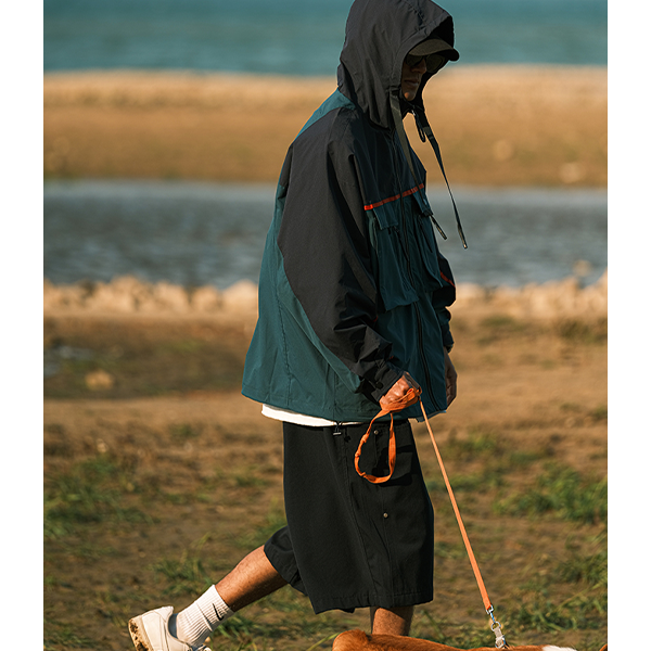 Front pocket design jacket E3042