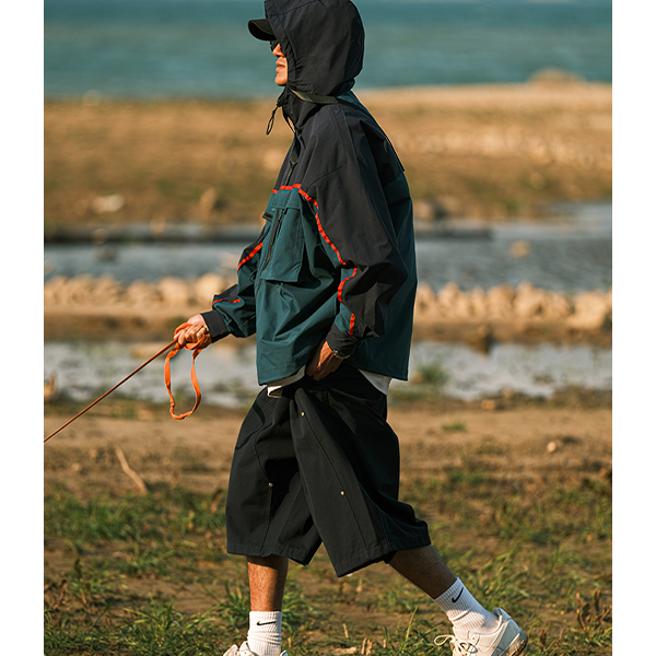 Front pocket design jacket E3042