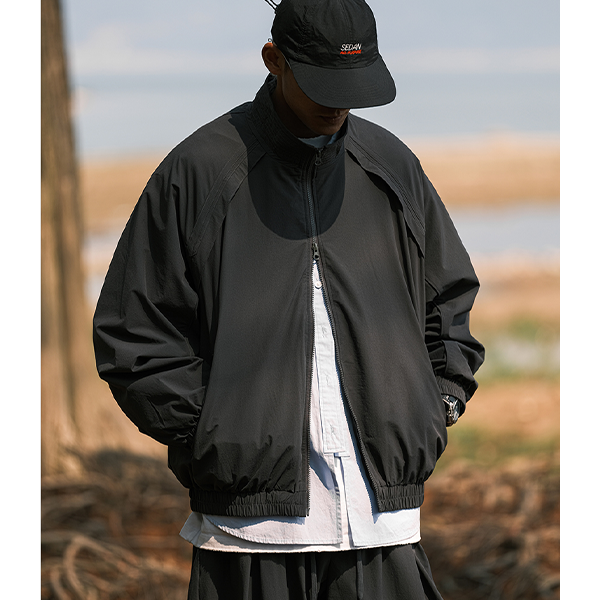Front pocket design jacket E3043