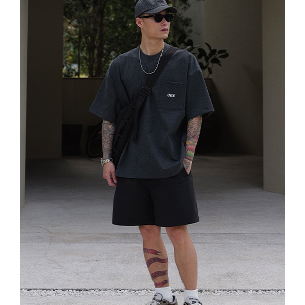 Front pocket design Tee E3046