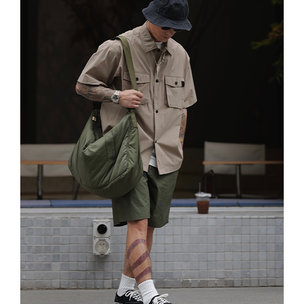 Front pocket design shirt E3051