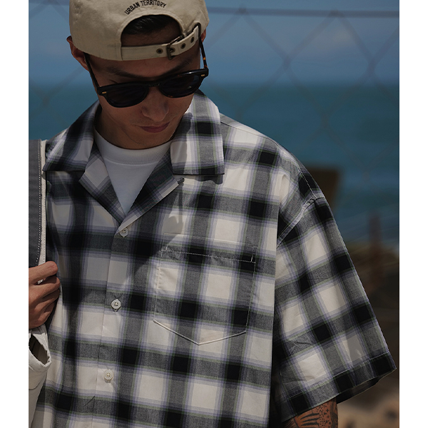 Front pocket design shirt E3052