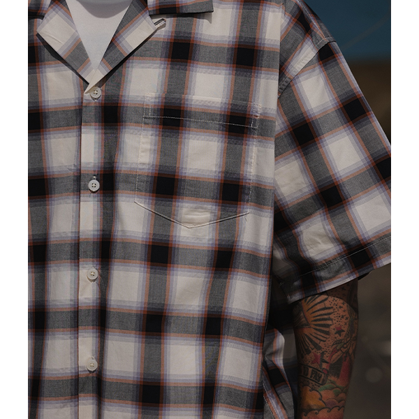 Front pocket design shirt E3052