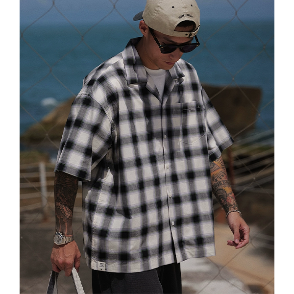 Front pocket design shirt E3052