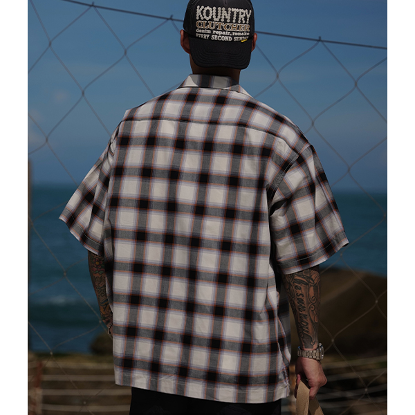 Front pocket design shirt E3052