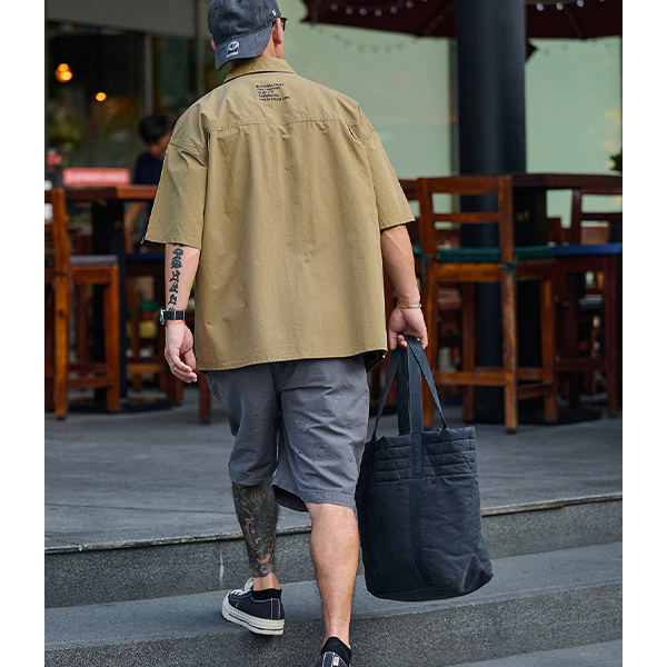 Front pocket design shirt E3055