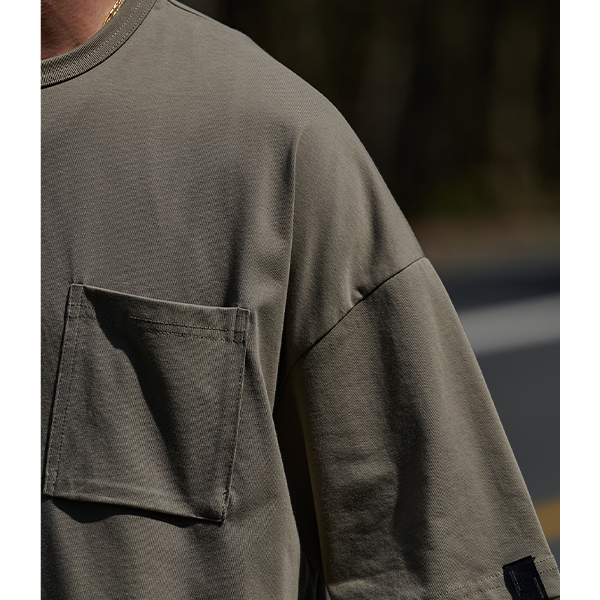 Front pocket design Tee E3056