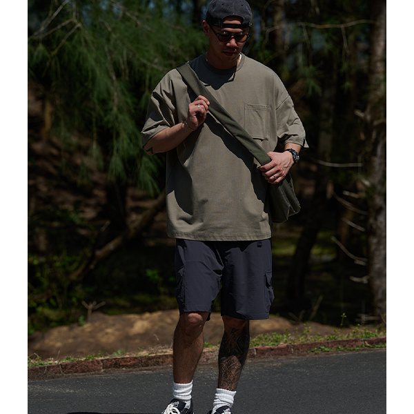 Front pocket design Tee E3056