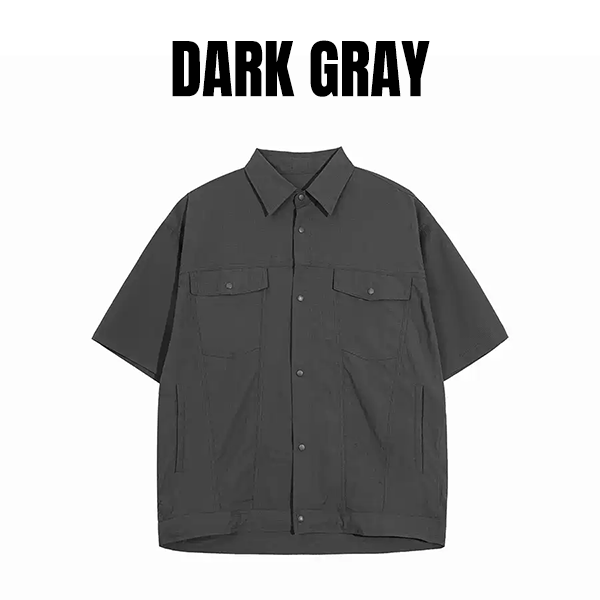 Front pocket design shirt E3058