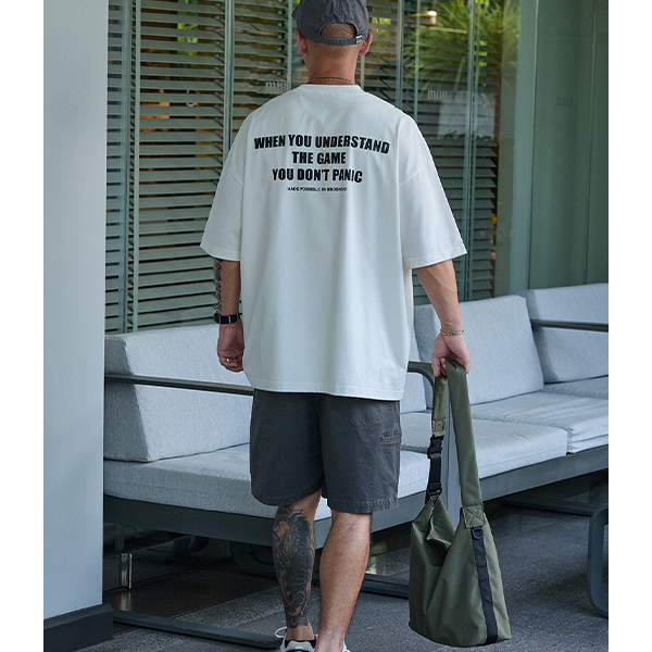 Back letter design Tee E3060