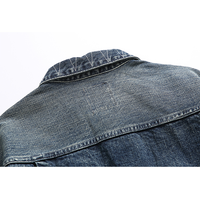 Front pocket design denim jacket E3077