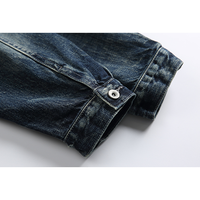 Front pocket design denim jacket E3077