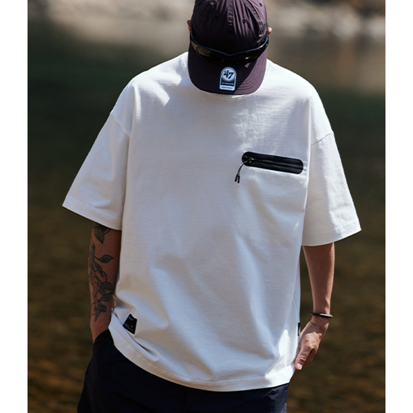 Front pocket design Tee E3079
