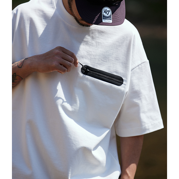 Front pocket design Tee E3079