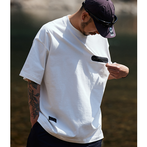 Front pocket design Tee E3079